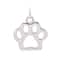 12 Pack: Sterling Silver Paw Icon Charm by Bead Landing™